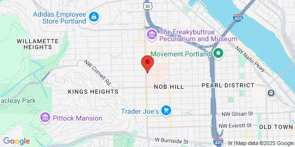 Map of 1200 NW 23rd Ave Portland, OR 97210