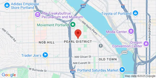 Map of 1244 NW Marshall St Portland, OR 97209