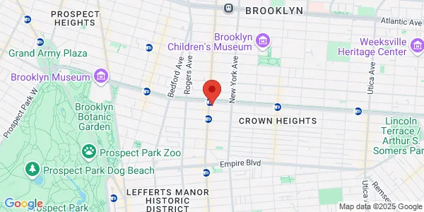 Map of 546 Eastern Pkwy Brooklyn, NY 11225