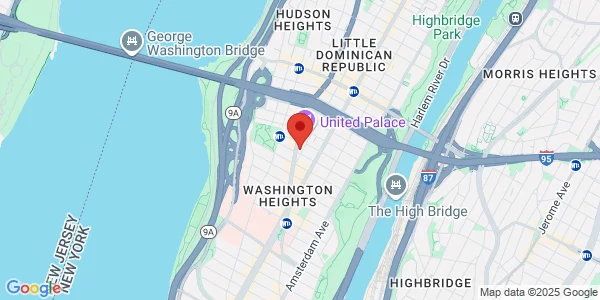 Map of 4120 Broadway New York, NY 10033