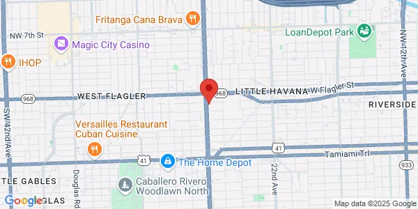 Map of 101 SW 27th Ave Miami, FL 33135