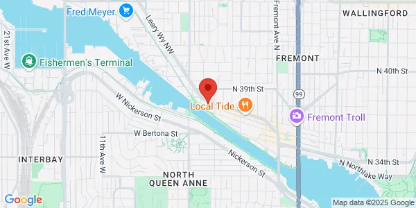 Map of 123 NW 36th St Ste 100 Seattle, WA 98107