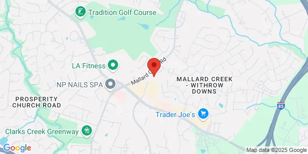 Map of 10826 Mallard Creek Rd Ste 100 Charlotte, NC 28262