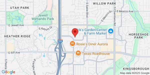 Map of 14101 E Evans Ave Aurora, CO 80014