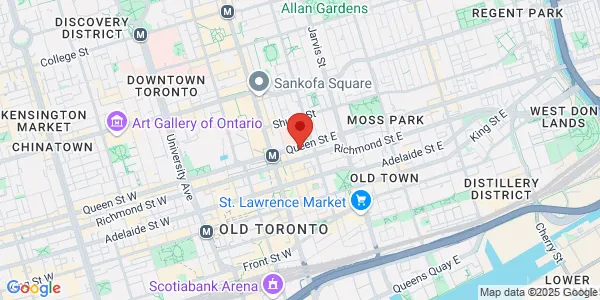 Map of 55 Queen Street East Toronto, ON M5C 1R6 Canada