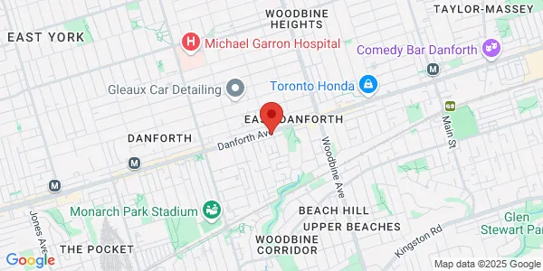 Map of 1871 Danforth Avenue Toronto, ON M4C 1J3 Canada