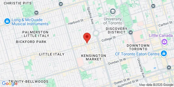 Map of 340 College Street Toronto, ON M5T 3A9 Canada