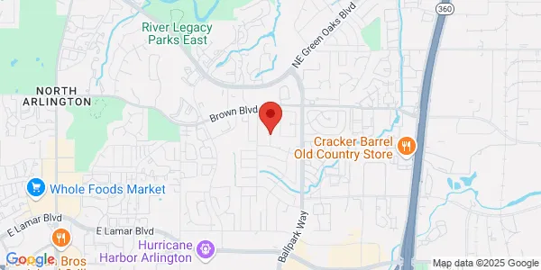 Map of Arlington, TX 76006