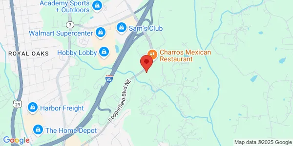 Map of 1000 Copperfield Blvd NE Concord, NC 28025
