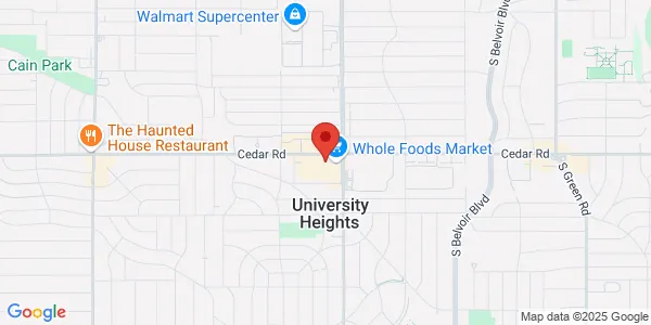 Map of 13956 Cedar Rd Ste 028 University Heights, OH 44118