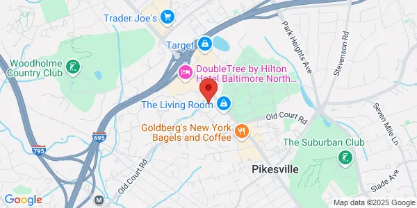 Map of 1700 Reisterstown Rd Ste 231 Pikesville, MD 21208