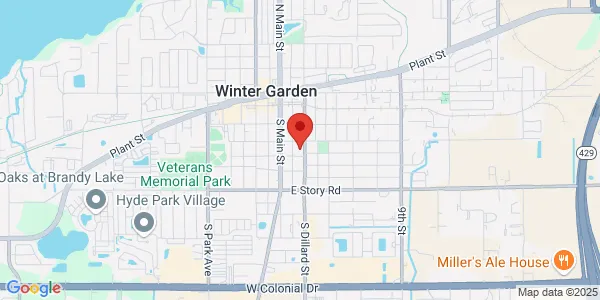 Map of 310 S Dillard St Ste 130 Winter Garden, FL 34787