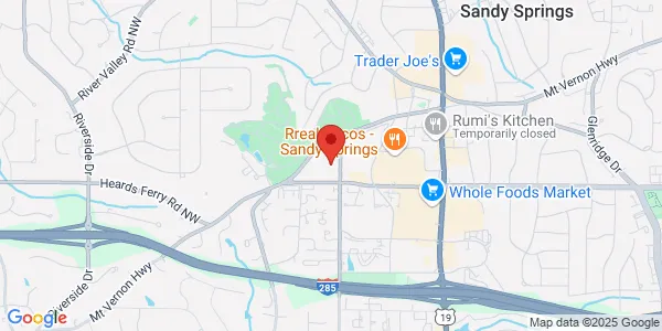 Map of 6100 Lake Forrest Dr Ste 125 Atlanta, GA 30328