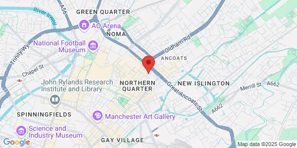 Map of 10 Bradley Street Manchester M1 1EH United Kingdom