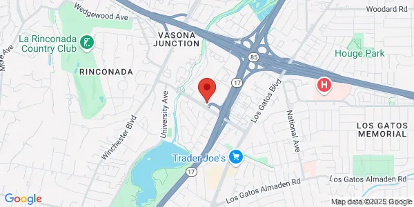 Map of 16615 Lark Ave Ste 201 Los Gatos, CA 95032