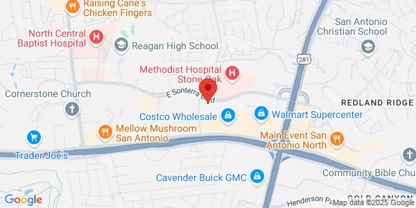 Map of 18626 Hardy Oak Blvd Ste 100 San Antonio, TX 78258