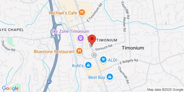 Map of 1925 York Rd Timonium, MD 21093