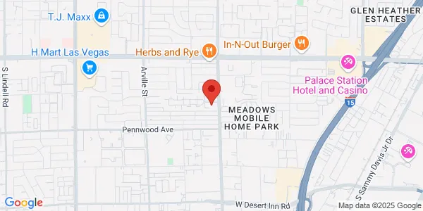 Map of 2881 S Valley View Blvd Ste 15-B Las Vegas, NV 89102