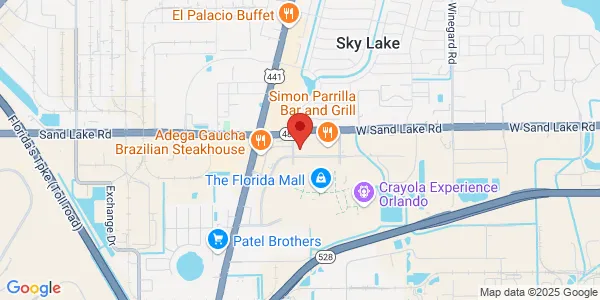 Map of 1361 Florida Mall Ave Orlando, FL 32809