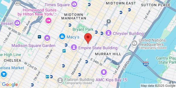 Map of 240 Madison Ave New York, NY 10016
