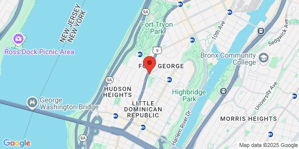 Map of 4448 Broadway New York, NY 10040