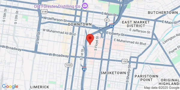 Map of 221 E Chestnut St Louisville, KY 40202