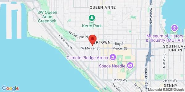 Map of 200 W Mercer St Ste 500 Seattle, WA 98119