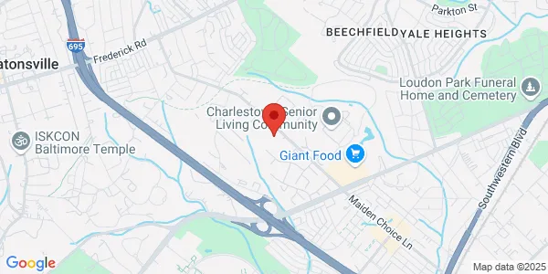 Map of 716 Maiden Choice Lane Ste 202 Catonsville, MD 21228