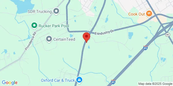 Map of 735 Lewis St Oxford, NC 27565