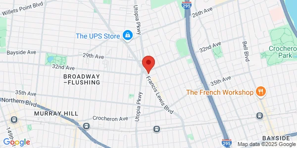 Map of 32-25 Francis Lewis Blvd Flushing, NY 11358