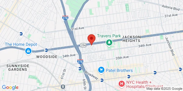 Map of 72-06 Northern Blvd Jackson Heights, NY 11372
