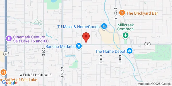 Map of 941 East 3300 S Salt Lake City, UT 84106