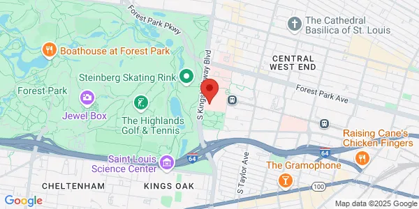 Map of 510 S Kingshighway Blvd Saint Louis, MO 63110