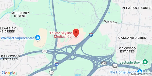 Map of 3441 Dickerson Pike TriStar Skyline Medical Center Nashville, TN 37207
