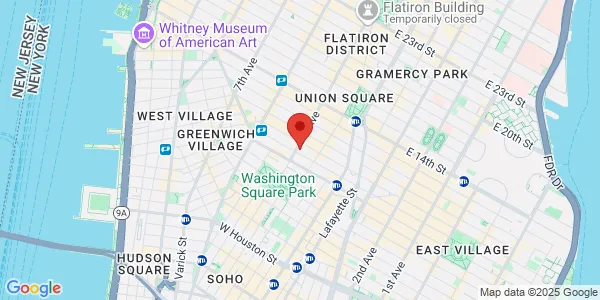 Map of 25 5th Ave Ste 1F New York, NY 10003