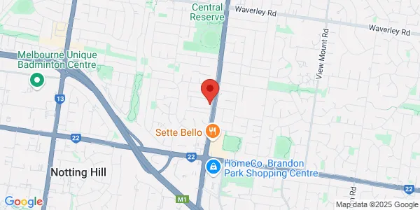 Map of 499 Springvale Rd Victorian Rehabilitation Centre Glen Waverley Victoria 3150 Australia