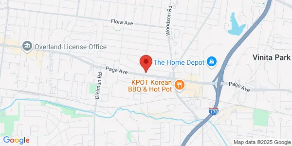 Map of 9495 Page Ave Ste 102 Saint Louis, MO 63132