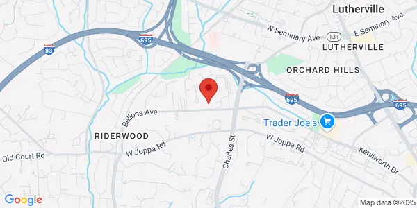 Map of 8322 Bellona Ave Towson, MD 21204