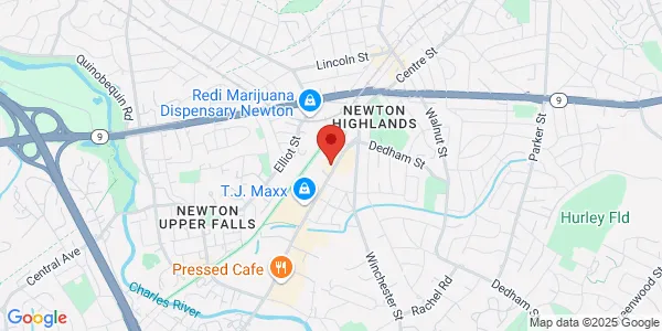 Map of 71 Needham St Newton, MA 02461