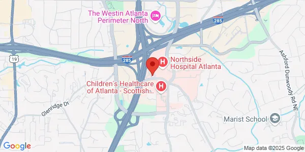Map of 980 Johnson Ferry Road NE Ste 660 Atlanta, GA 30342
