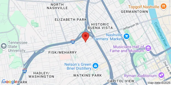 Map of 1035 14th Ave N Nashville, TN 37208