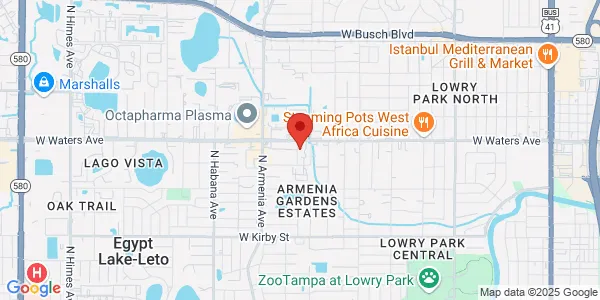 Map of 8315 N Saulray St Tampa, FL 33604
