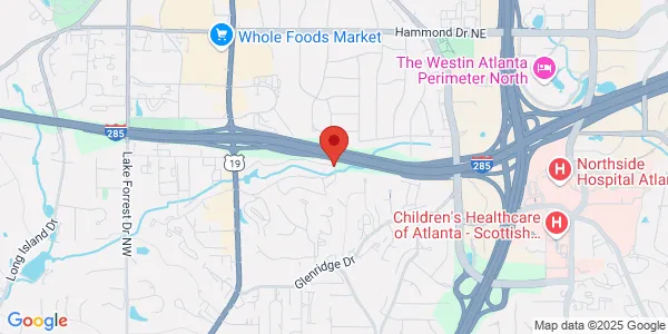 Map of 3747 Roswell Rd NE Ste 107 WellStar Medical Group Marietta, GA 30062