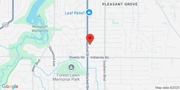 Map of 4927 Market St Youngstown, OH 44512