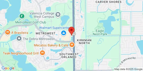 Map of 2438 S Kirkman Rd Orlando, FL 32811