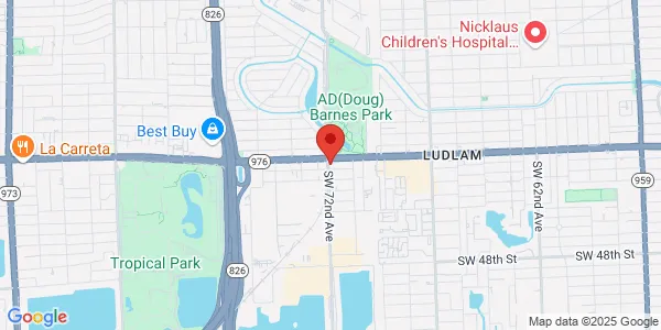 Map of 4001 SW 72nd Ave Miami, FL 33155