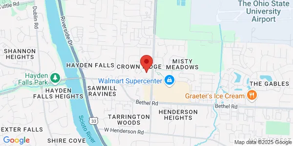 Map of 4871 Sawmill Rd Columbus, OH 43235