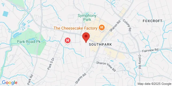 Map of 6324 Fairview Rd Charlotte, NC 28210