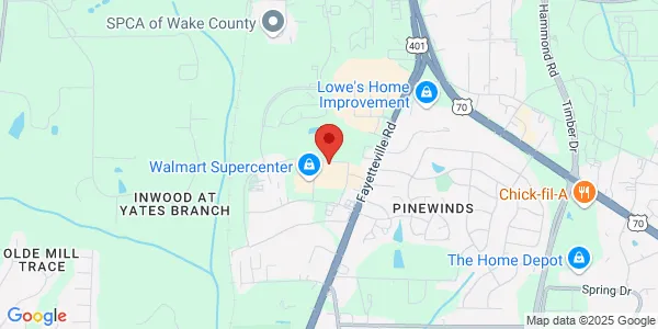 Map of 4450 Fayetteville Rd Raleigh, NC 27603