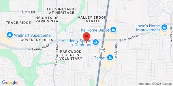 Map of 5700 N Tarrant Pkwy Fort Worth, TX 76244